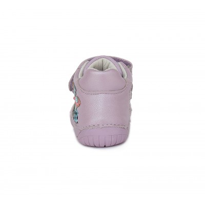 D.D. step barefoot dievčenská detská celokožená obuv 070-270 Mauve